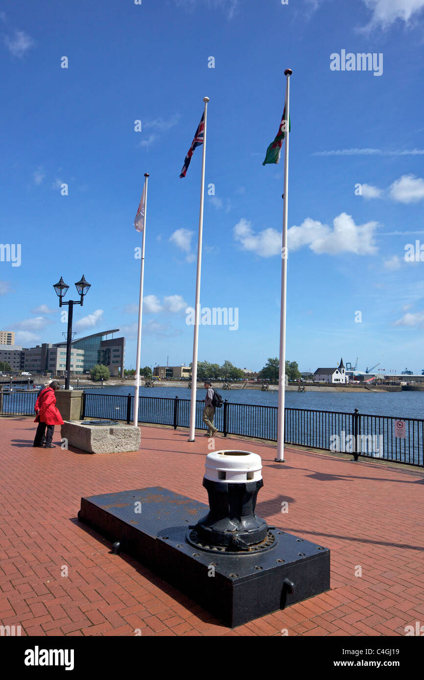 Mermaid Quay, Cardiff Bay, South Glamorgan, Wales, Großbritannien, Großbritannien, GB, Großbritannien, britische Inseln, Europa, Stockfoto