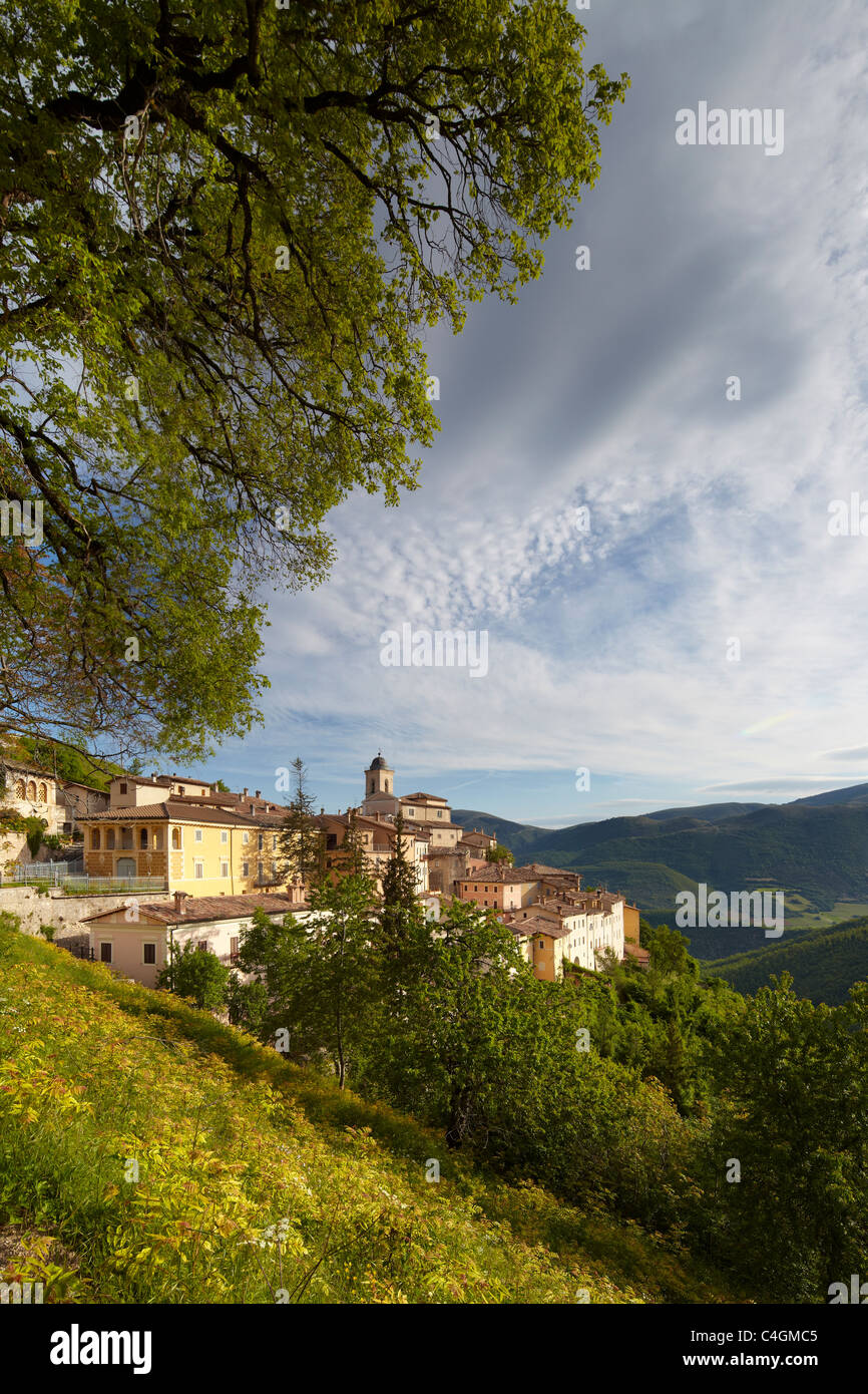 Abetto in der Valnerina Nationalpark Monti Sibillini, Umbrien, Italien Stockfoto