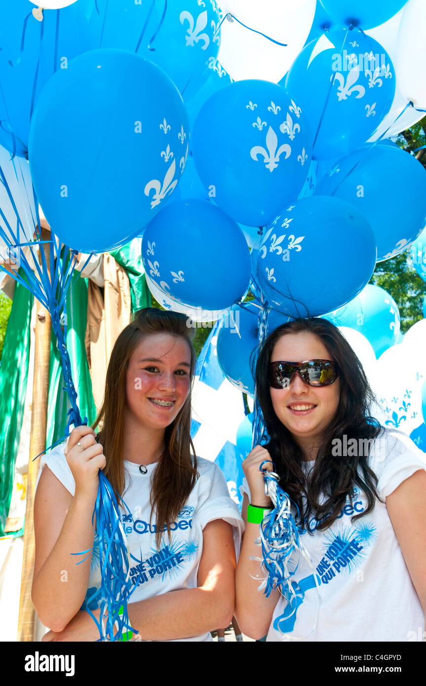 St-Jean-Baptiste Parade Montreal Quebec Kanada Stockfoto