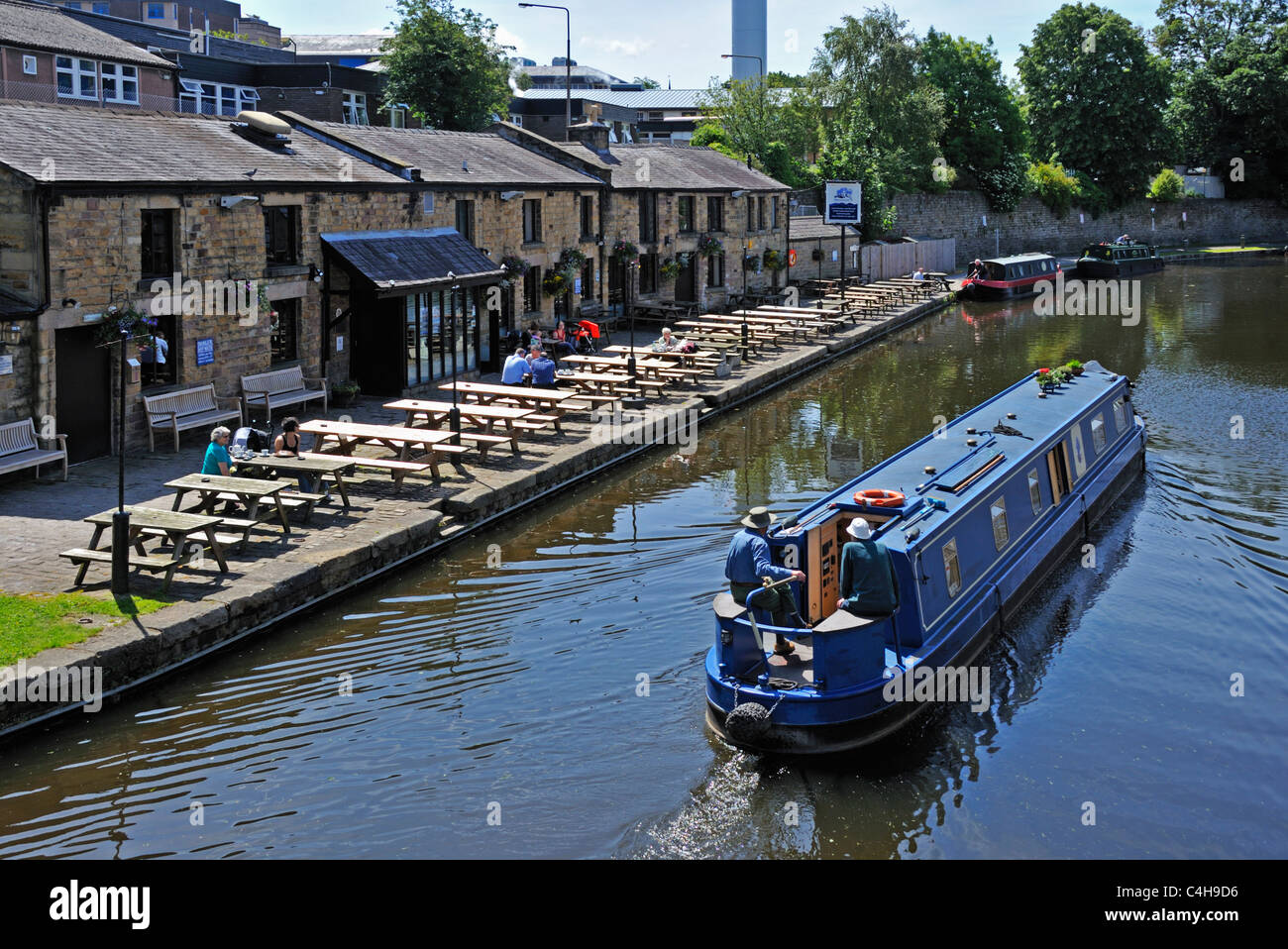 Wasser-Hexe Gastwirtschaft.  Lancaster, Kendal Canal. Lancaster, Lancashire, England, Vereinigtes Königreich, Europa. Stockfoto