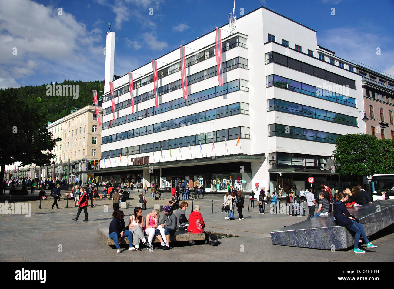 Sundt Shopping Centre, Torgalmenningen, Bergen, Hordaland County, Region Vestlandet, Norwegen Stockfoto