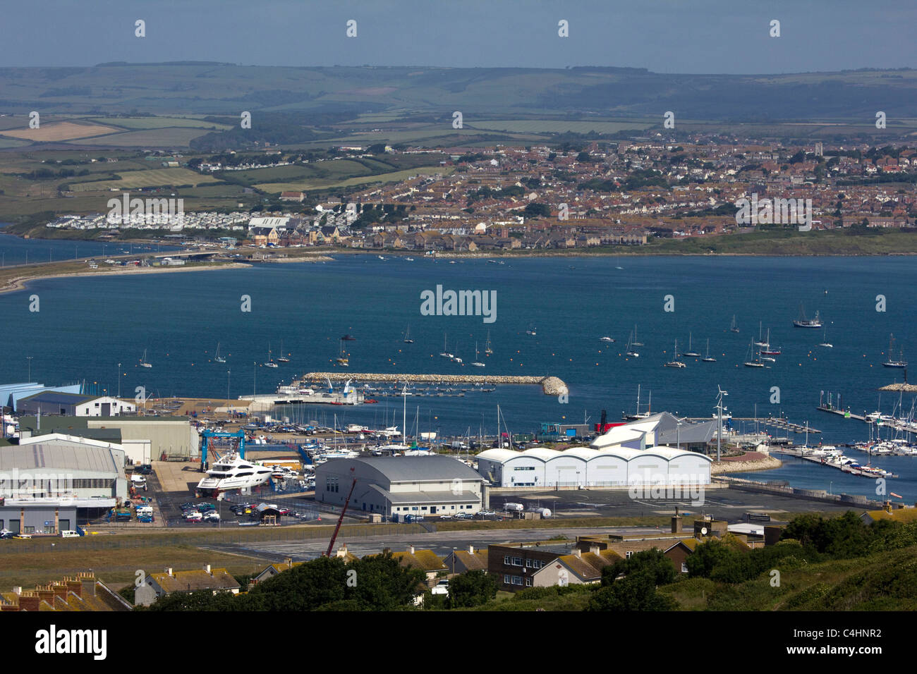 2012 Olympische Segeln Veranstaltungsort Portland Hafen Wren Portland Dorset England uk gb Stockfoto