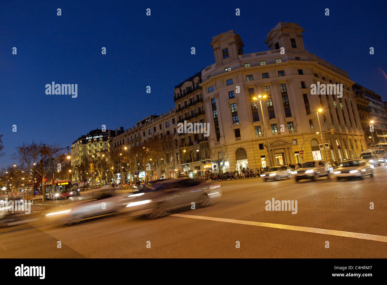 Passeig de Gracia, Barcelona, Spanien Stockfoto