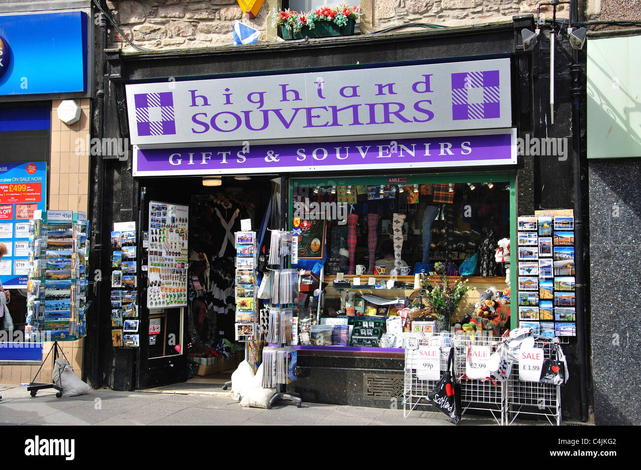 Souvenir Shop, High Street, Inverness, Schottisches Hochland, Schottland, Vereinigtes Königreich Stockfoto