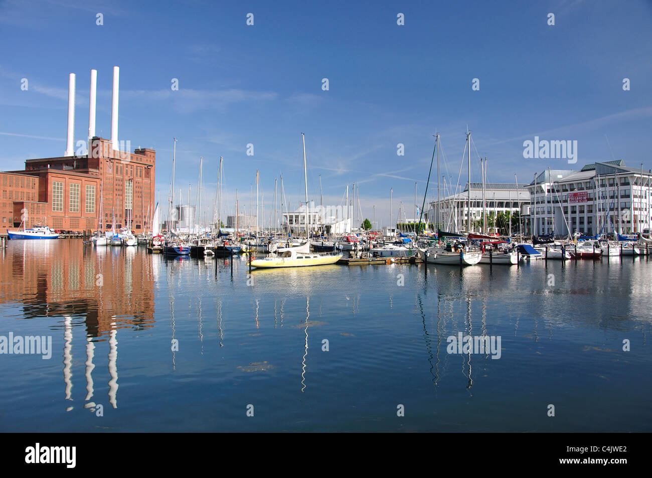 Svanemolle/Kalkbraenderihavn Marina, Kopenhagen (Kobenhavn), Königreich Dänemark Stockfoto