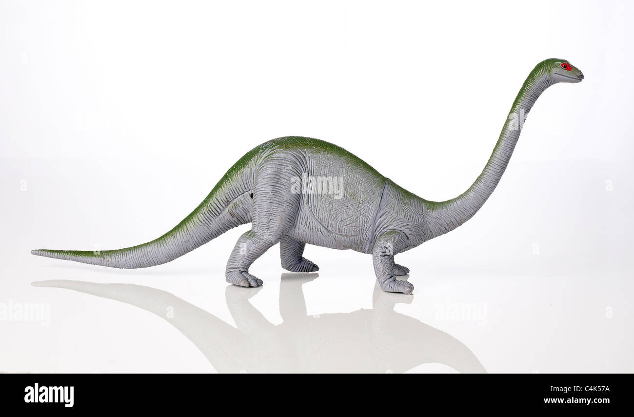Kunststoff-Dinosaurier Stockfoto