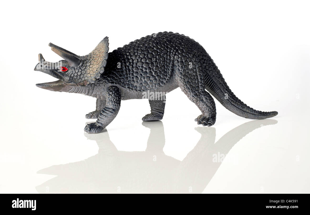 Kunststoff-Dinosaurier Stockfoto