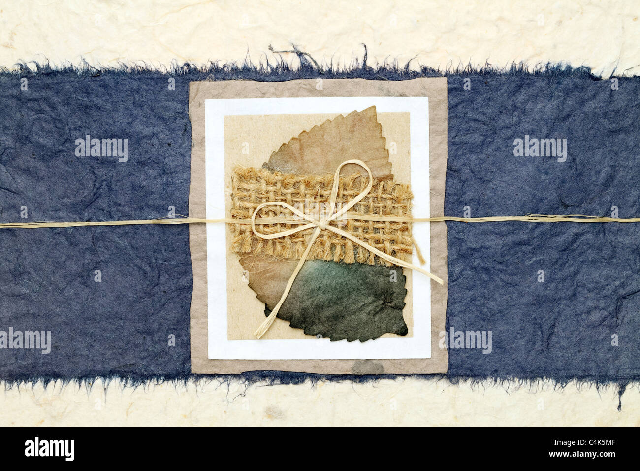 Nahaufnahme von Papierkunst Stockfoto