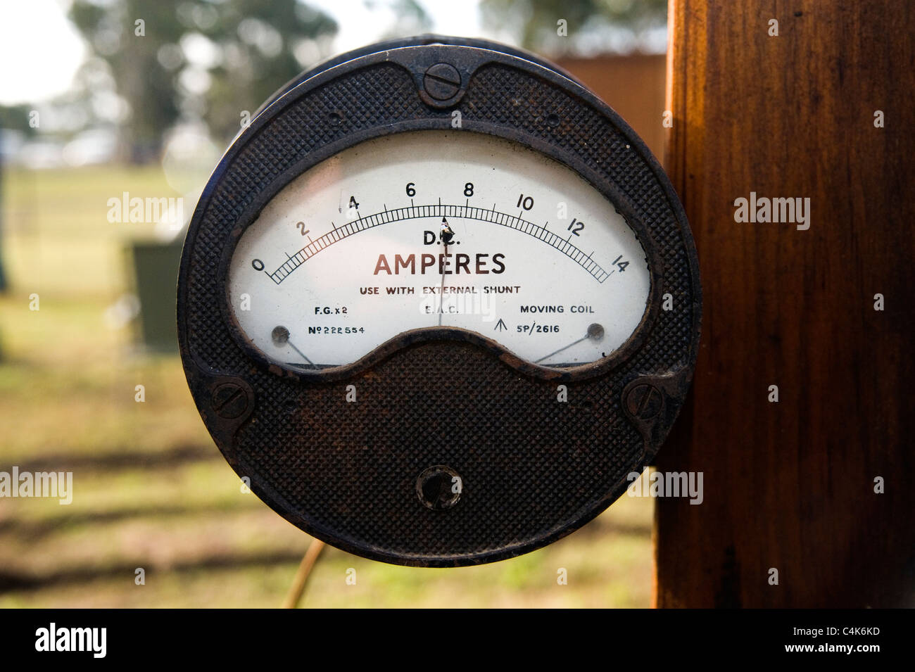 Amp-Messgerät Stockfoto