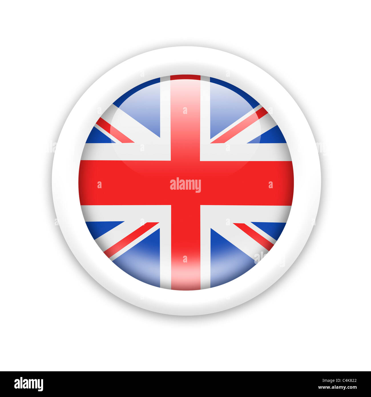 Flagge des Vereinigten Königreichs Stockfoto