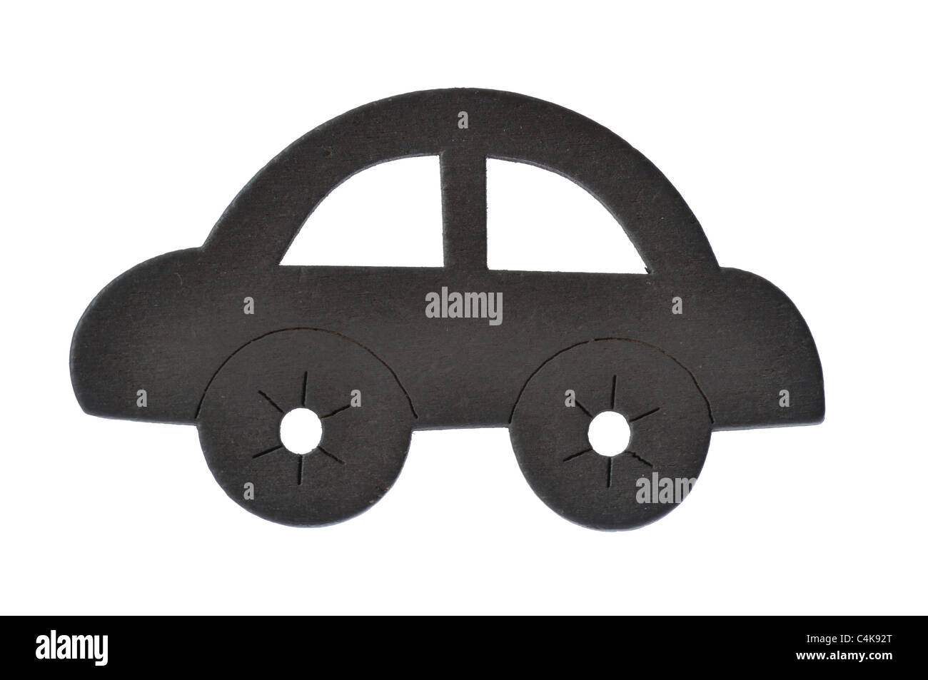 Holz Auto Kühlschrank-magnet Stockfoto