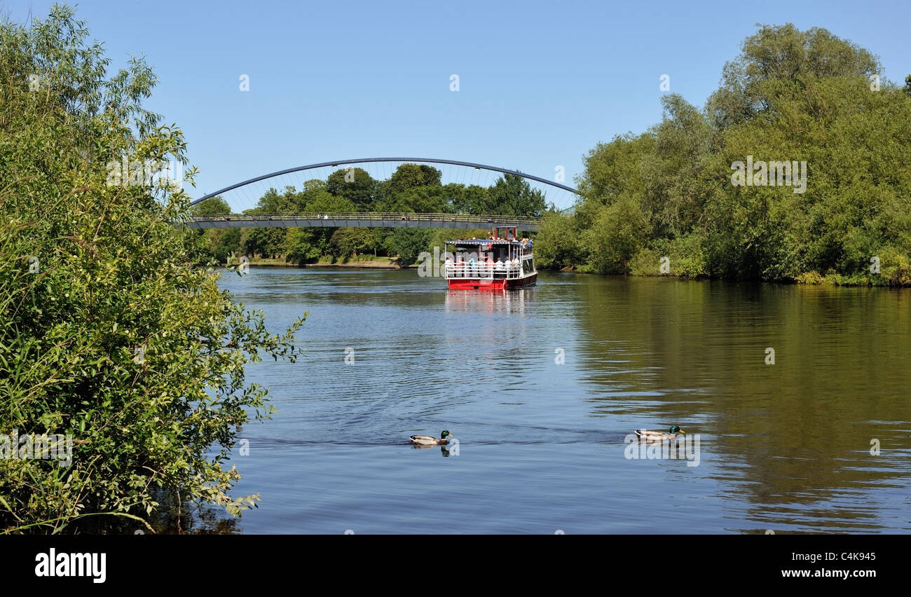 Der Fluss Ouse, York, Yorkshire, England Stockfoto