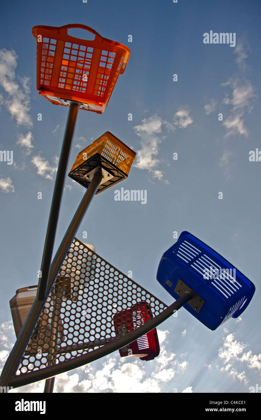 Landart von Dennis Oppenheim - Alternative Landschaftskomponenten Stockfoto