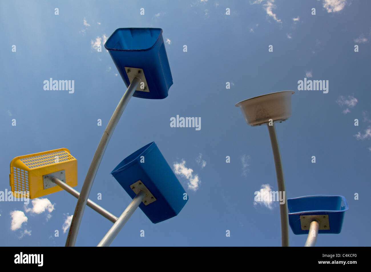 Landart von Dennis Oppenheim - Alternative Landschaftskomponenten Stockfoto