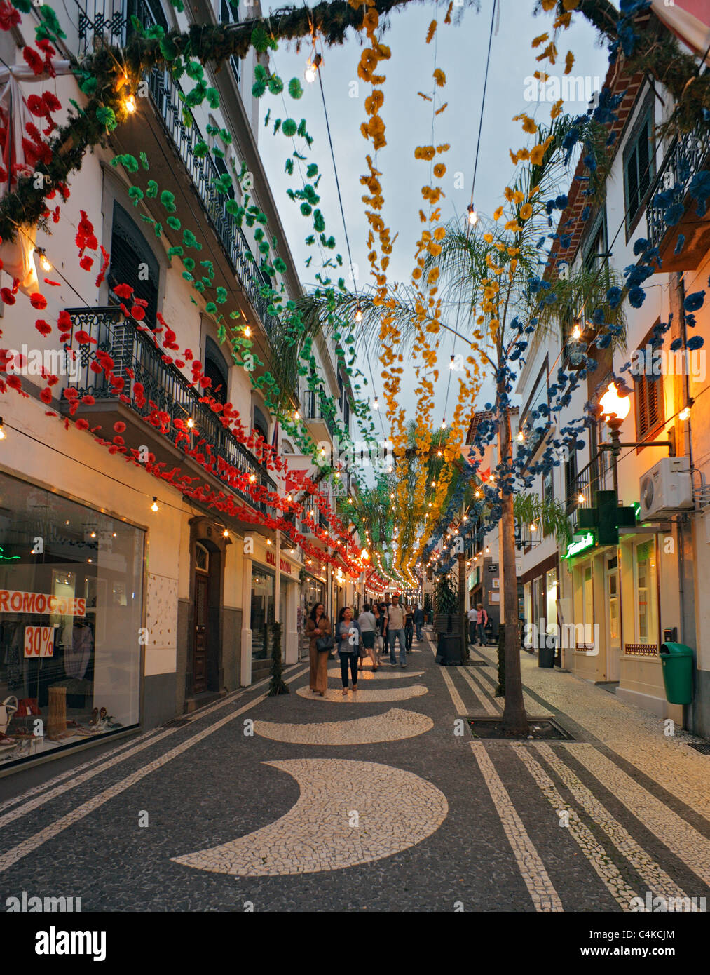 Alte Stadt Funchal, Madeira. Stockfoto