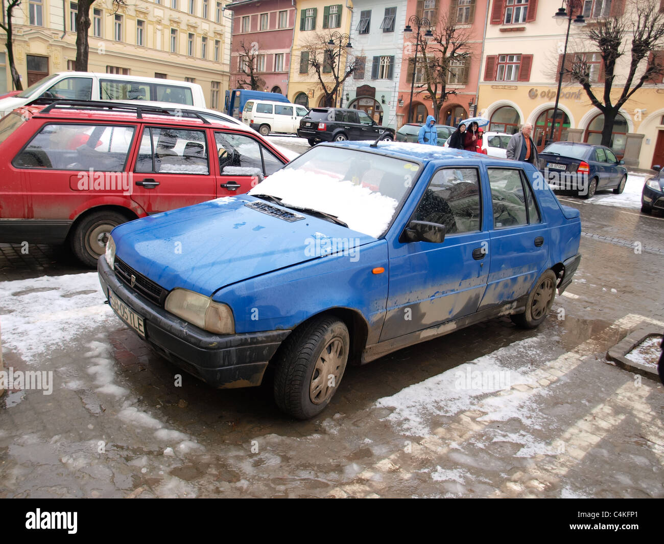 Am alten Dacia Nova in Siebenbürgen. Stockfoto