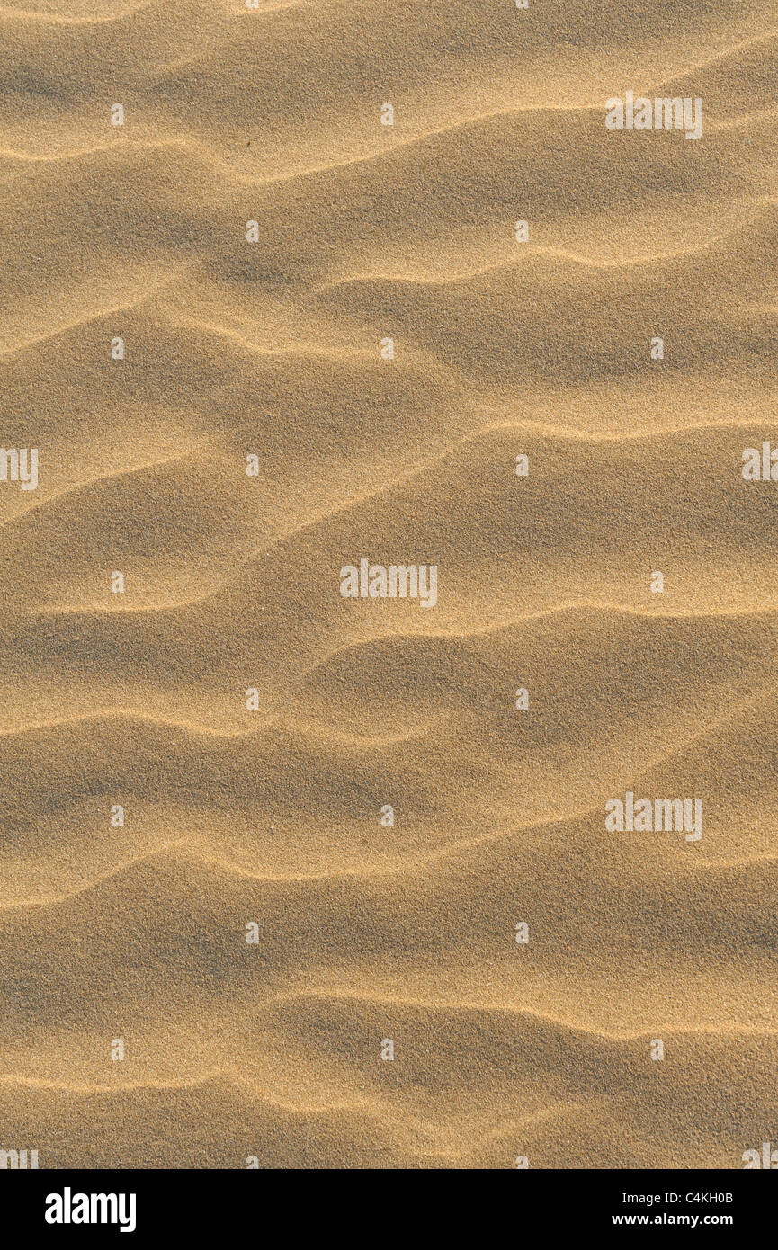 Eine abstrakte Detail der Sand am Strand von Berrow, Somerset, UK. Stockfoto