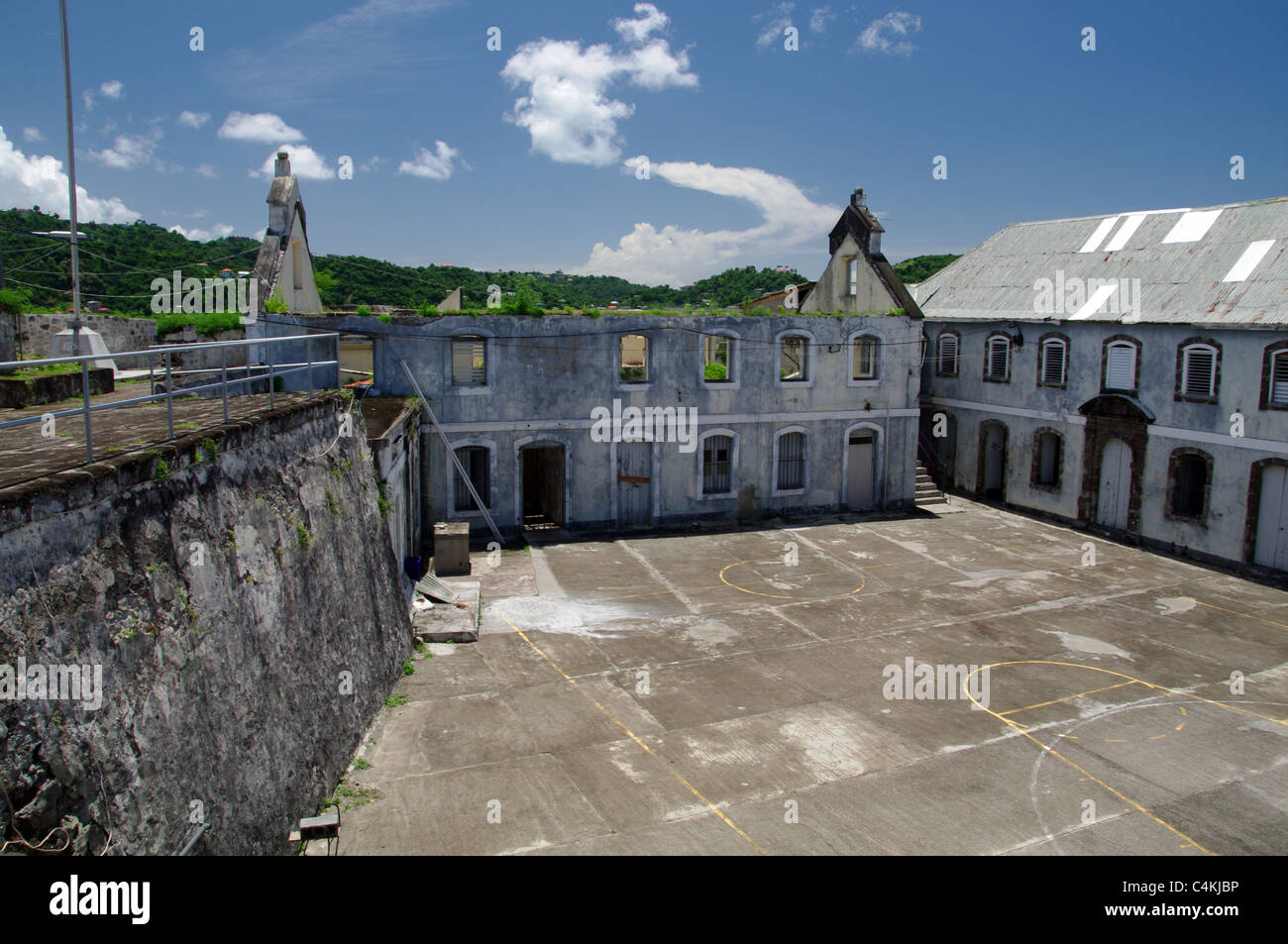 Grenadas älteste Fort - Fort George Stockfoto