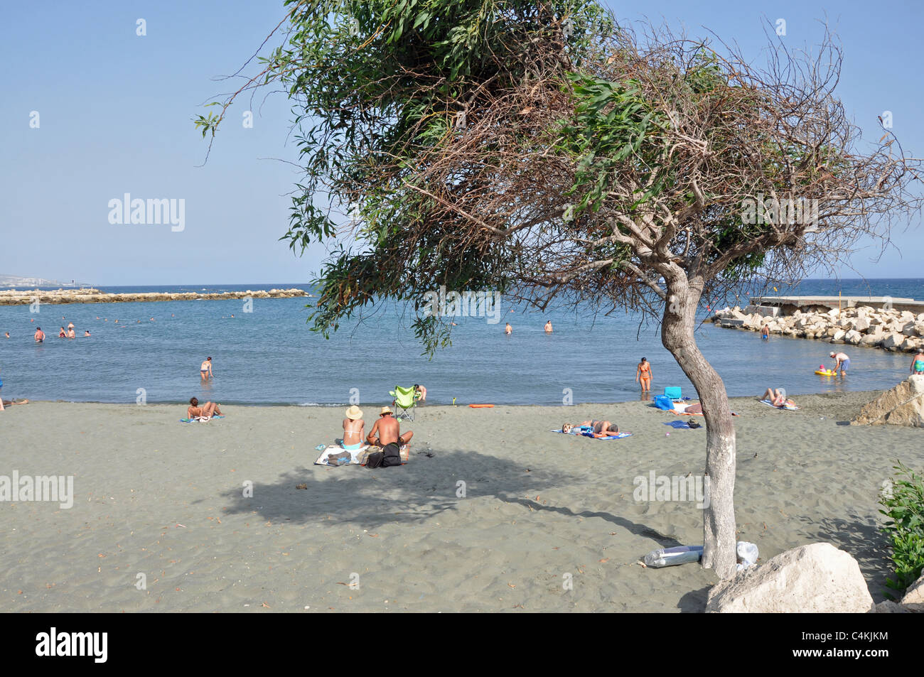 Limassol Küste Süd-Zypern Stockfoto