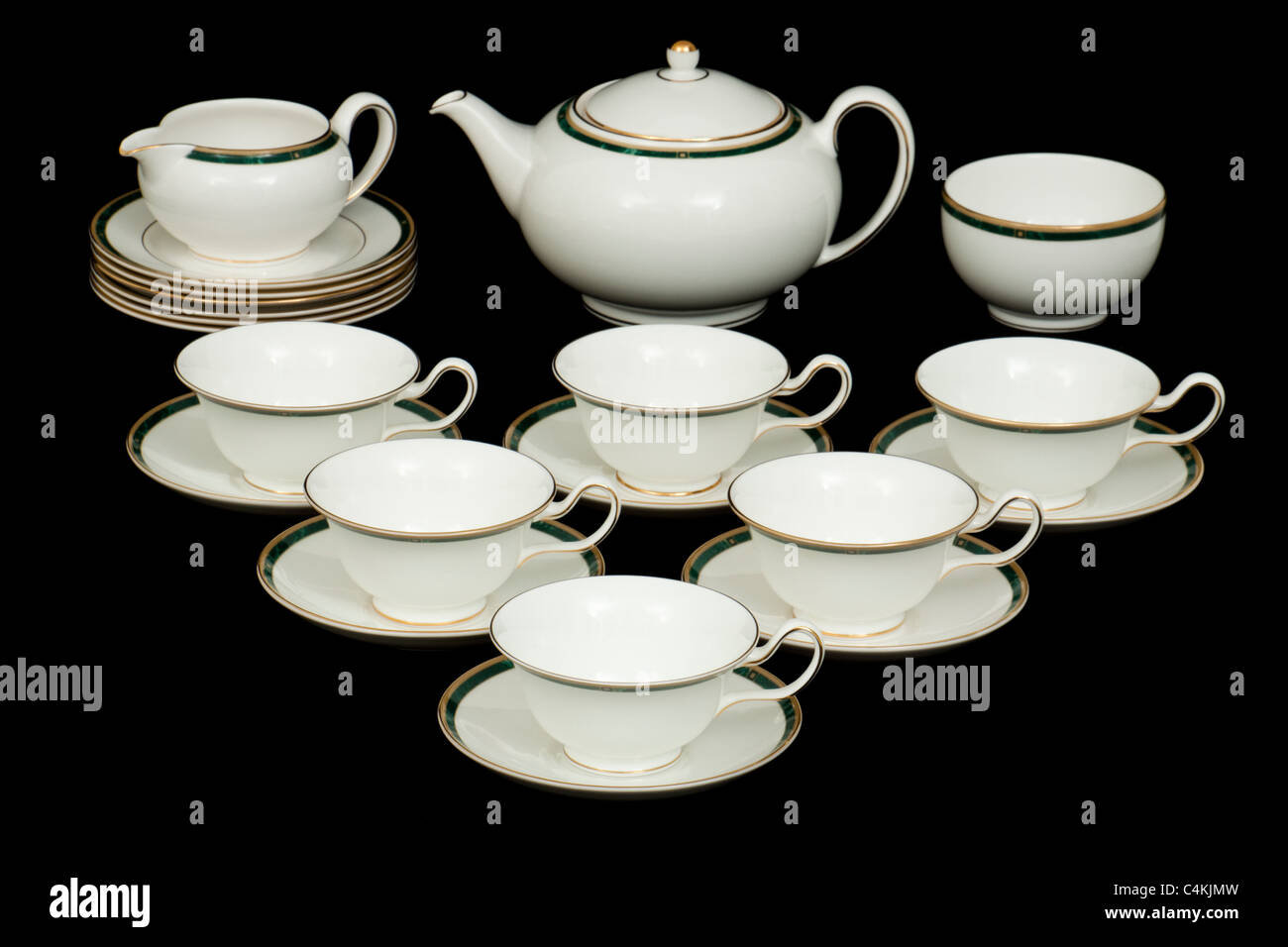 Wedgwood "Choral" Porzellan Teeservice Stockfoto