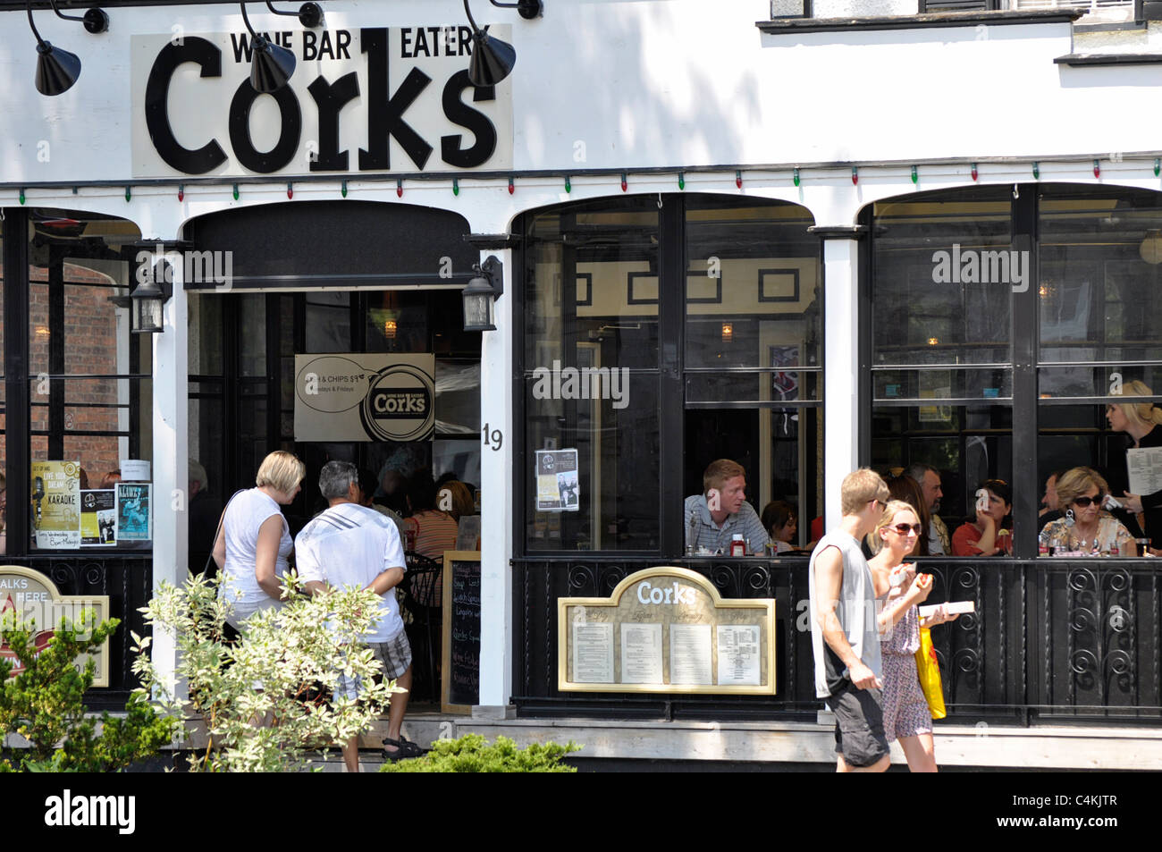 Niagara on the Lake, Weinbars &amp; Weinstuben Korken Eatery Stockfoto