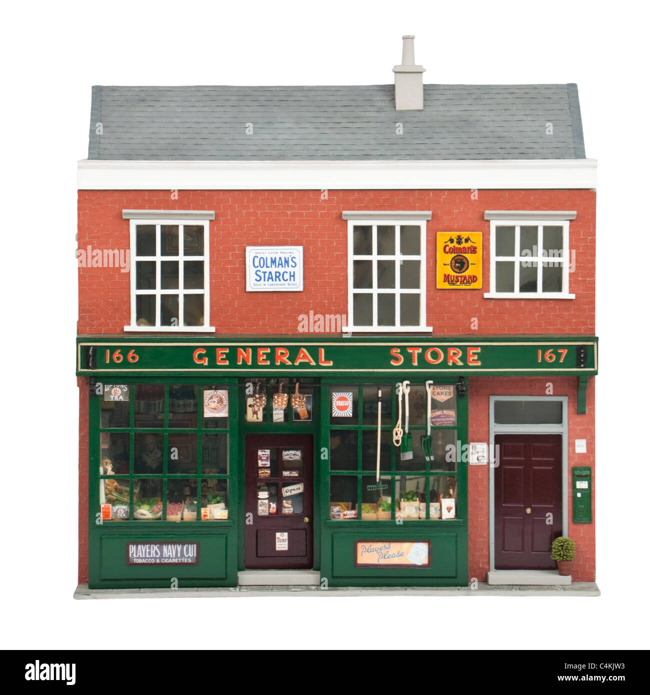 Vintage "viktorianischen / Edwardian General Store" Puppenhaus Stockfoto