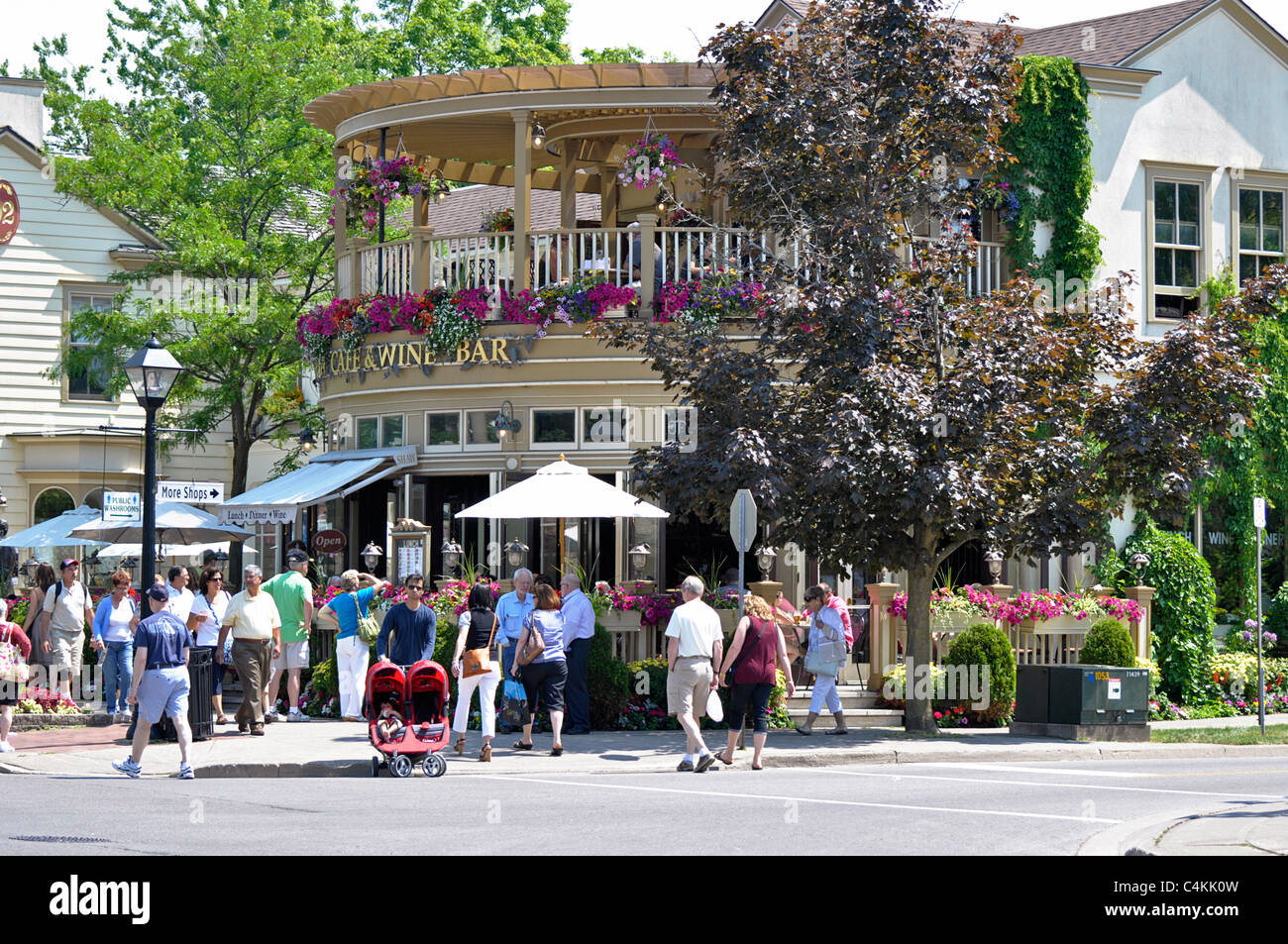 Niagara-on-See, Shaw Cafe and Wine Bar Stockfoto