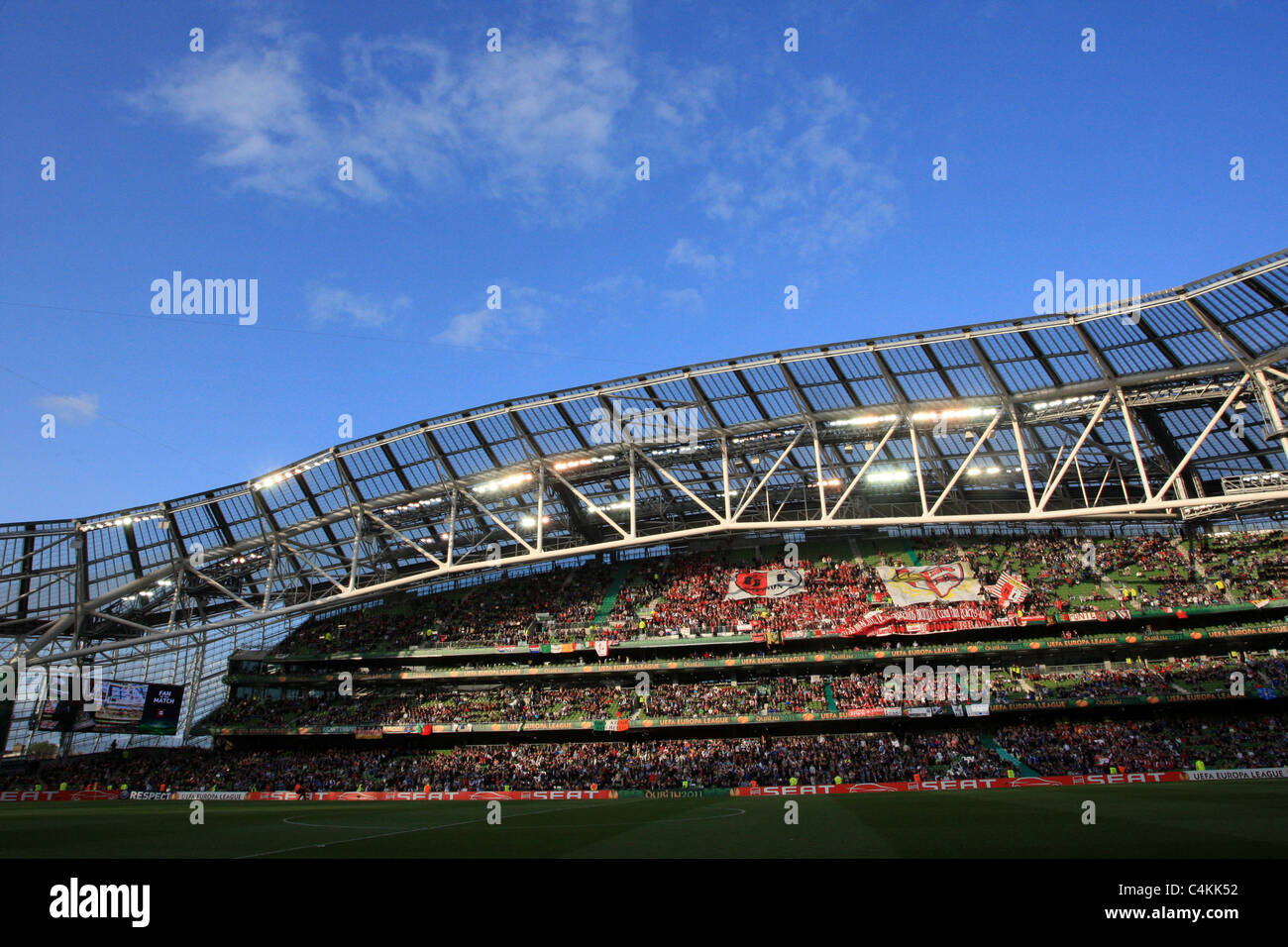 Das Aviva Stadion, Dublin. während der UEFA Europa League Finale 2011 Stockfoto