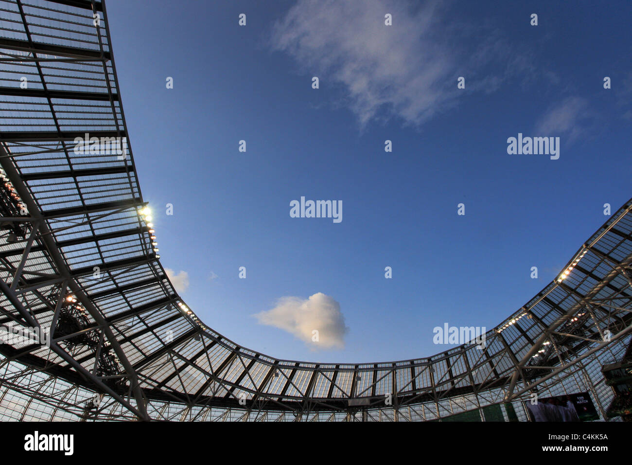 Das Aviva Stadion, Dublin. während der UEFA Europa League Finale 2011 Stockfoto