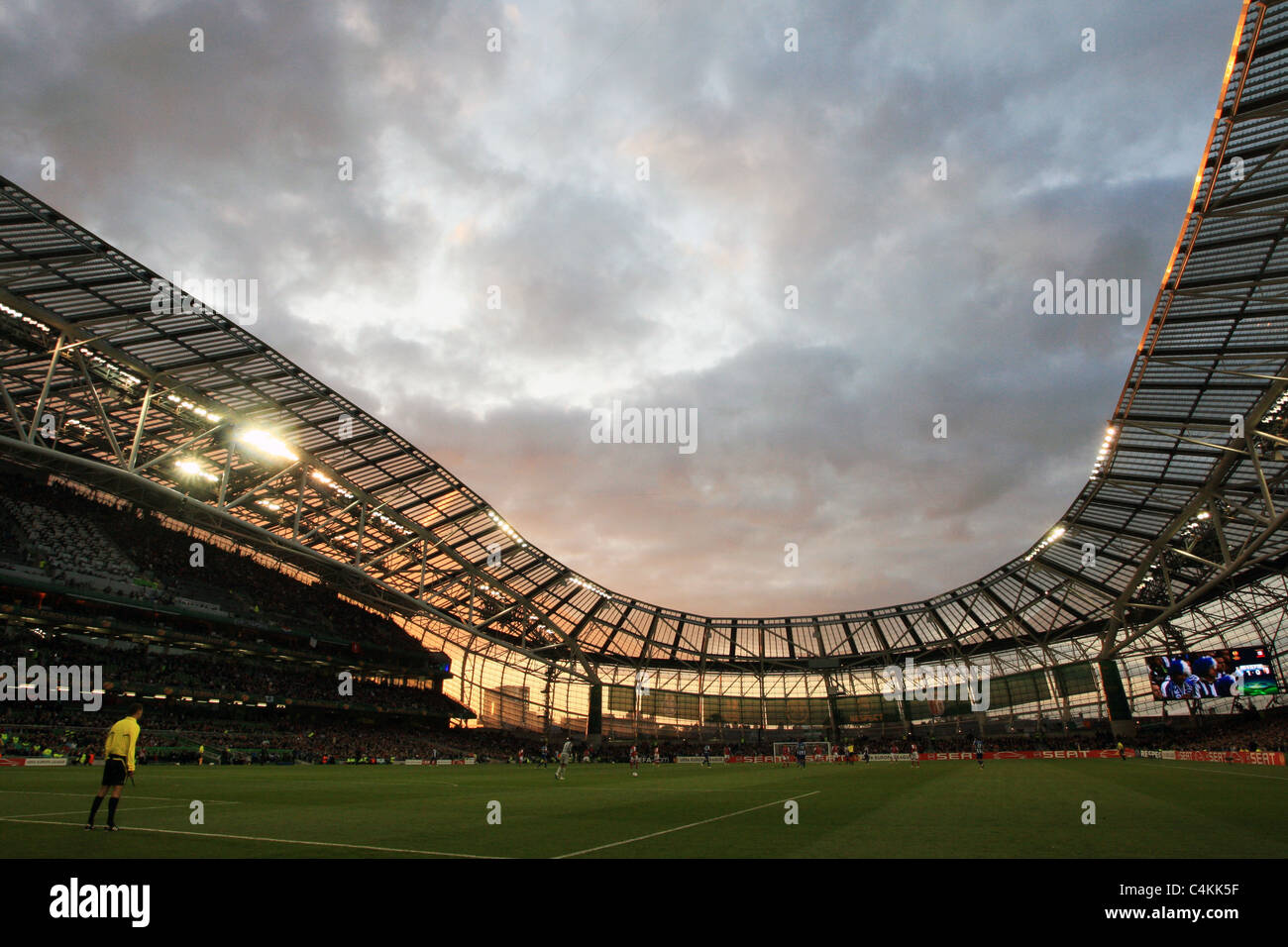 Das Aviva Stadion, Dublin. während der UEFA Europa League Finale 2011 Stockfoto
