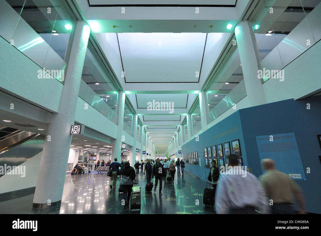 Miami Flughafen-Terminal. Stockfoto