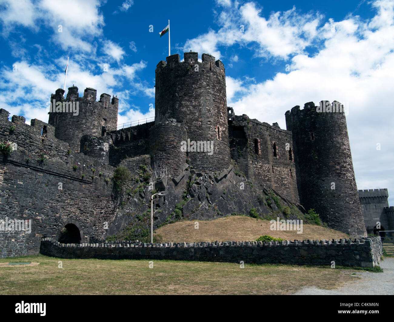 Conwy Castle, Conwy, Snowdonia, Nord-Wales Stockfoto