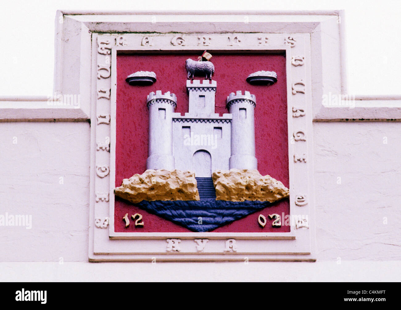 Ayr, Schottland, Stadtwappen, Wappen Wappen schottischen Städten UK Burg Stockfoto