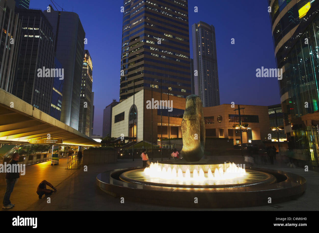 Drei Exchange Square und Four Seasons Hotel, Exchange Square, Central, Hong Kong, China Stockfoto