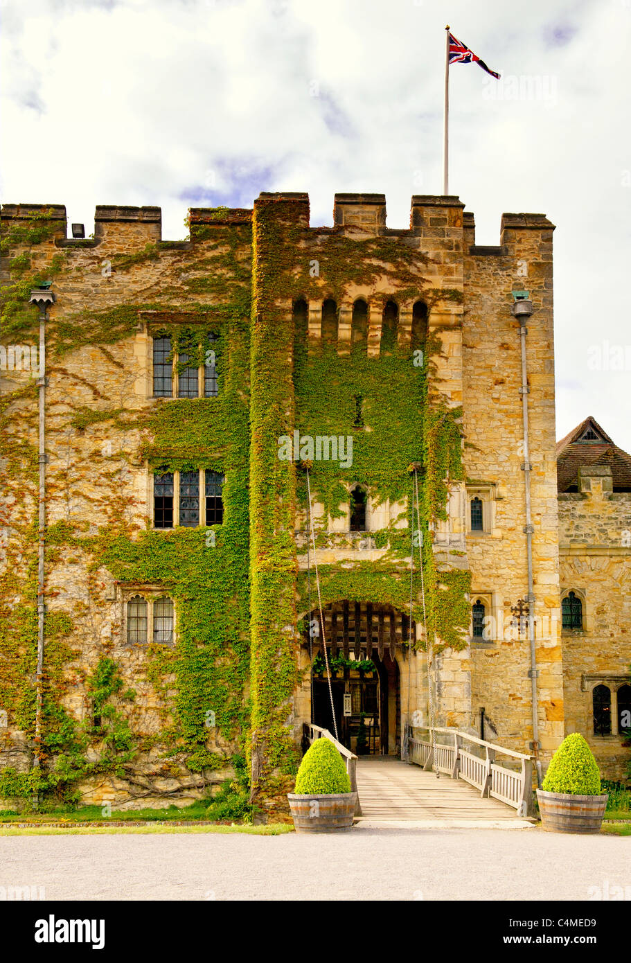 Hever Castle in Kent, Heimat von Anna Boleyn; Schloss Hever, Heim von