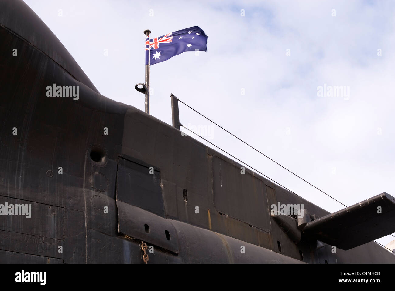 HMAS Öfen u-Boot, Western Australian Maritime Museum, Victoria Quay, Fremantle, Western Australia. Stockfoto