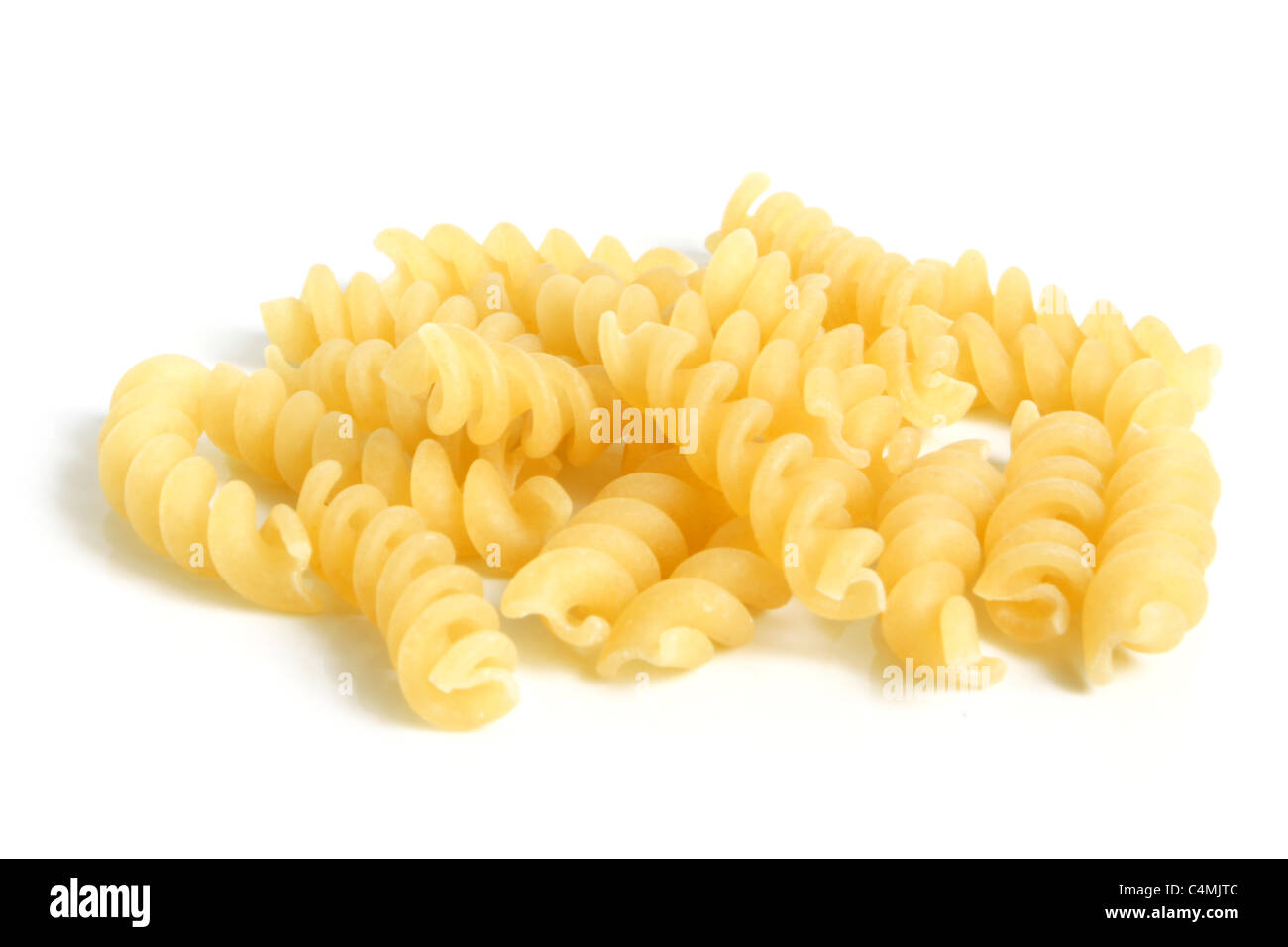 Nahaufnahme der italienischen Pasta - spiralförmigen Stockfoto