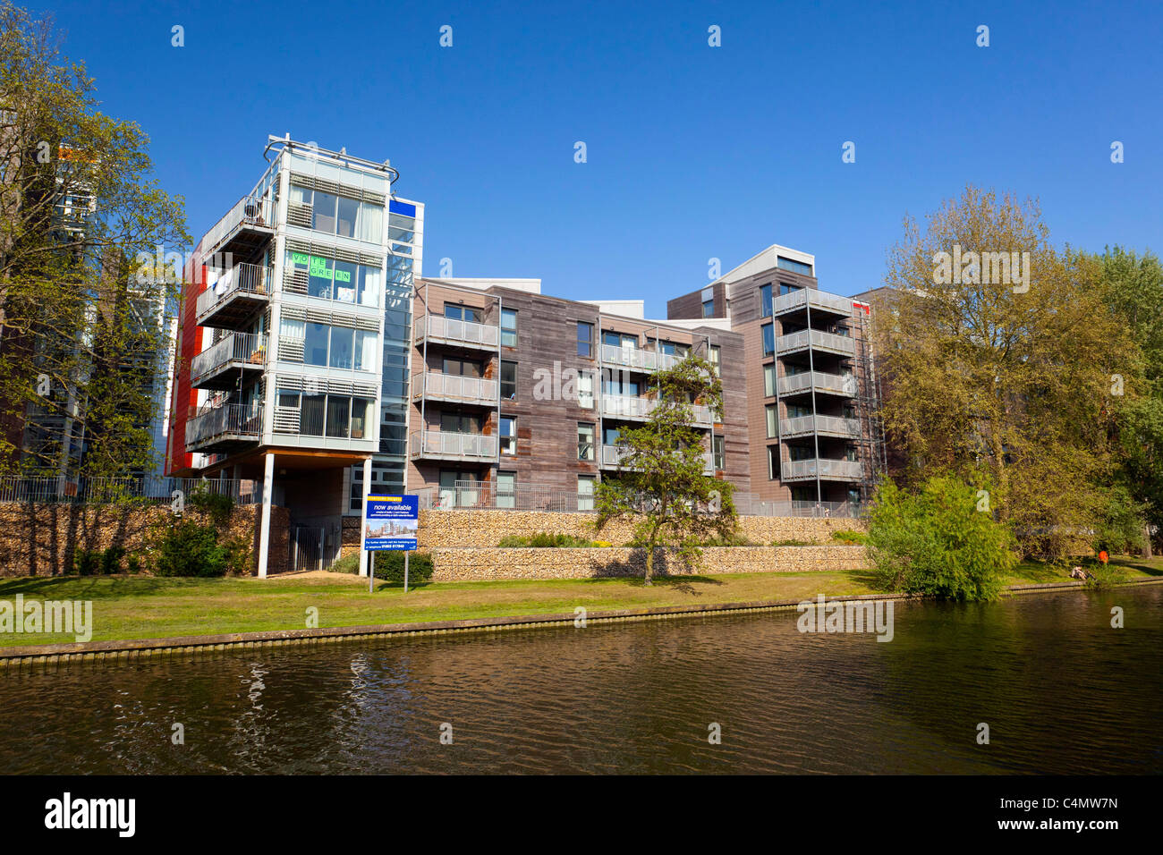 Riverside Heights Apartments in Norwich, Großbritannien Stockfoto