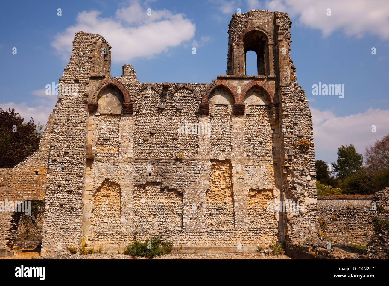 Wolvesey Burgruinen, Winchester, Hampshire, England Stockfoto