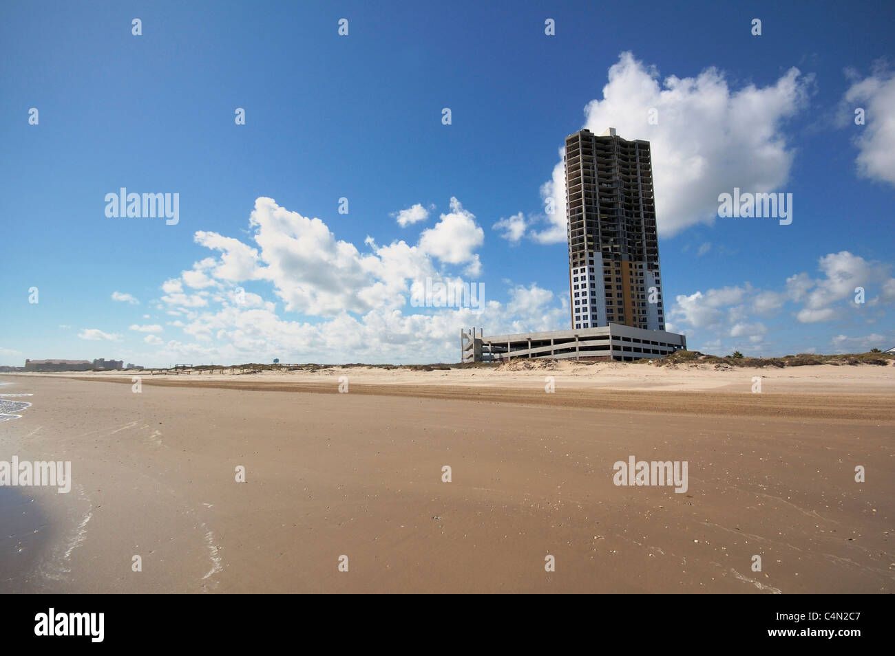 Strand-Bau Stockfoto