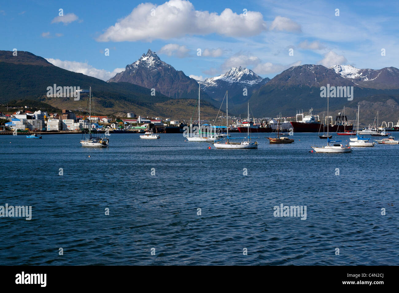 Ushuaia ist die Hauptstadt von Tierra del Fuego Provinz in Argentinien. Stockfoto