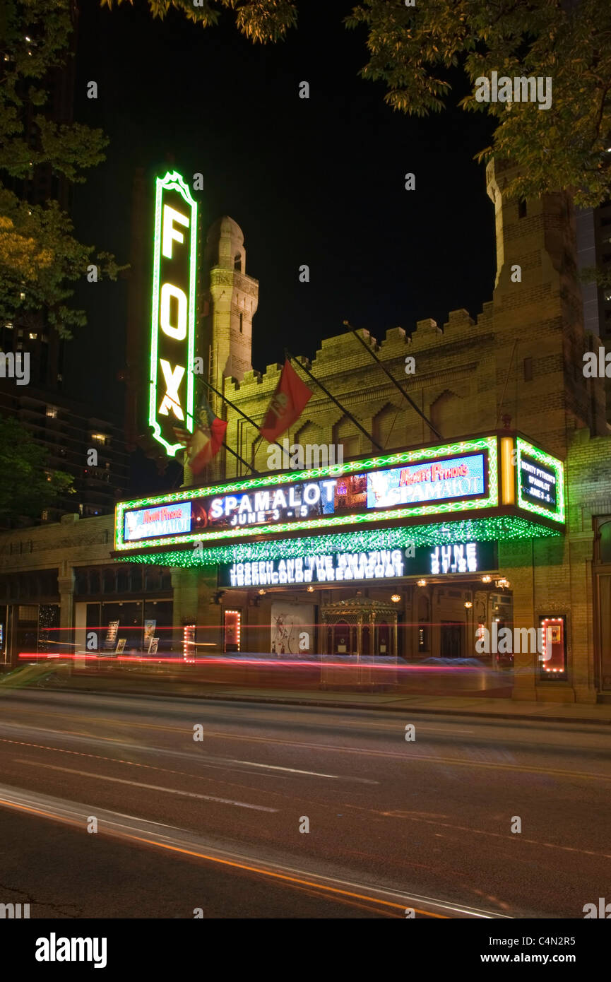 Das Fox Theater nahe der Innenstadt von Atlanta, Georgia, USA Stockfoto