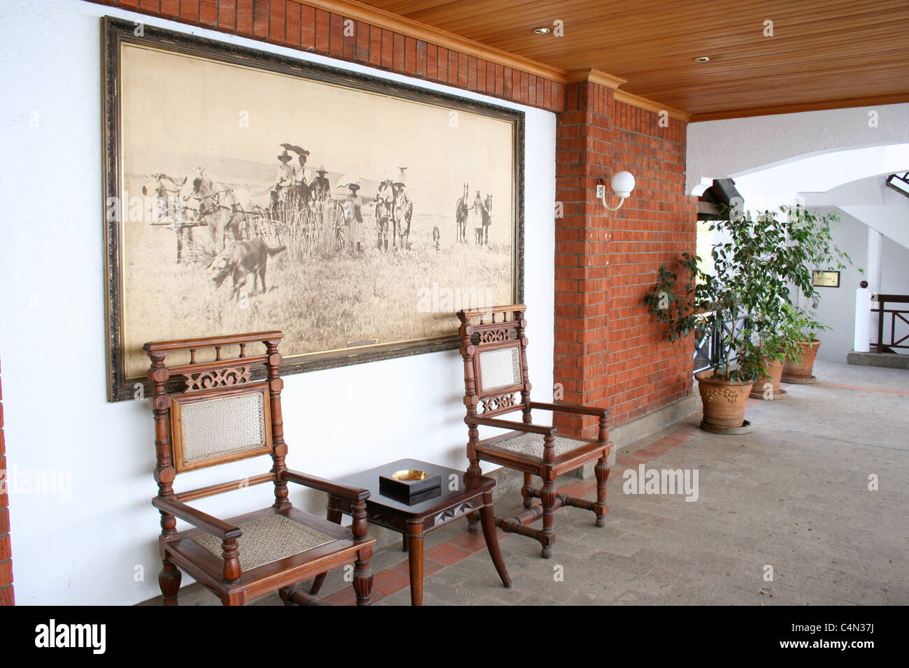 Innenaufnahme Norfolk Hotel Nairobi Kenia Stockfoto