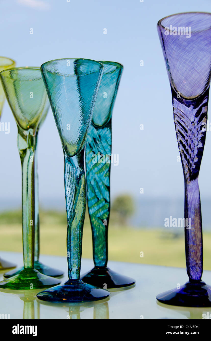 Dänemark, Insel Bornholm Gudhjem. Baltic Sea Glass Workshop Stockfotografie  - Alamy