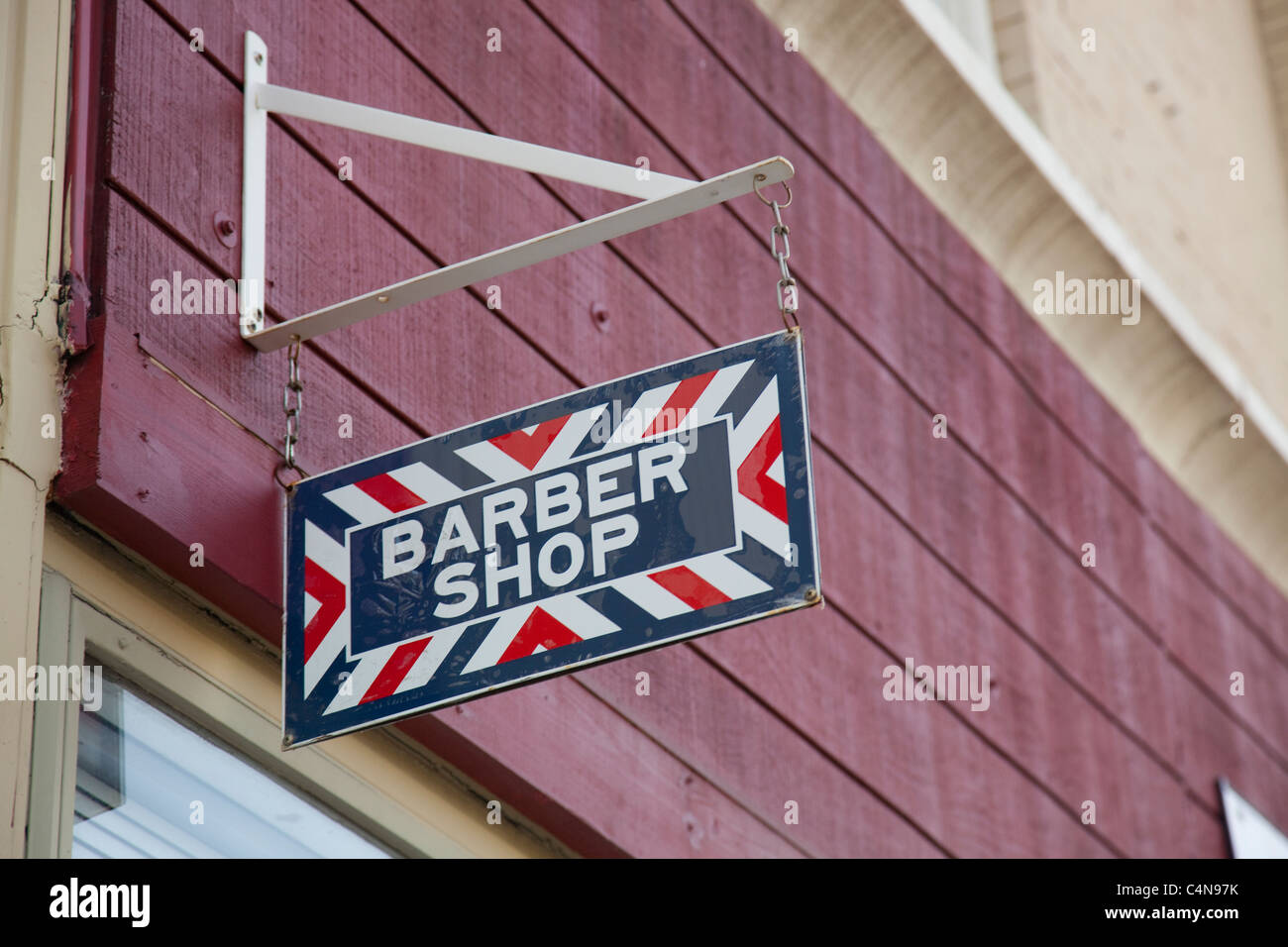 Barber Shop anmelden Stockfoto