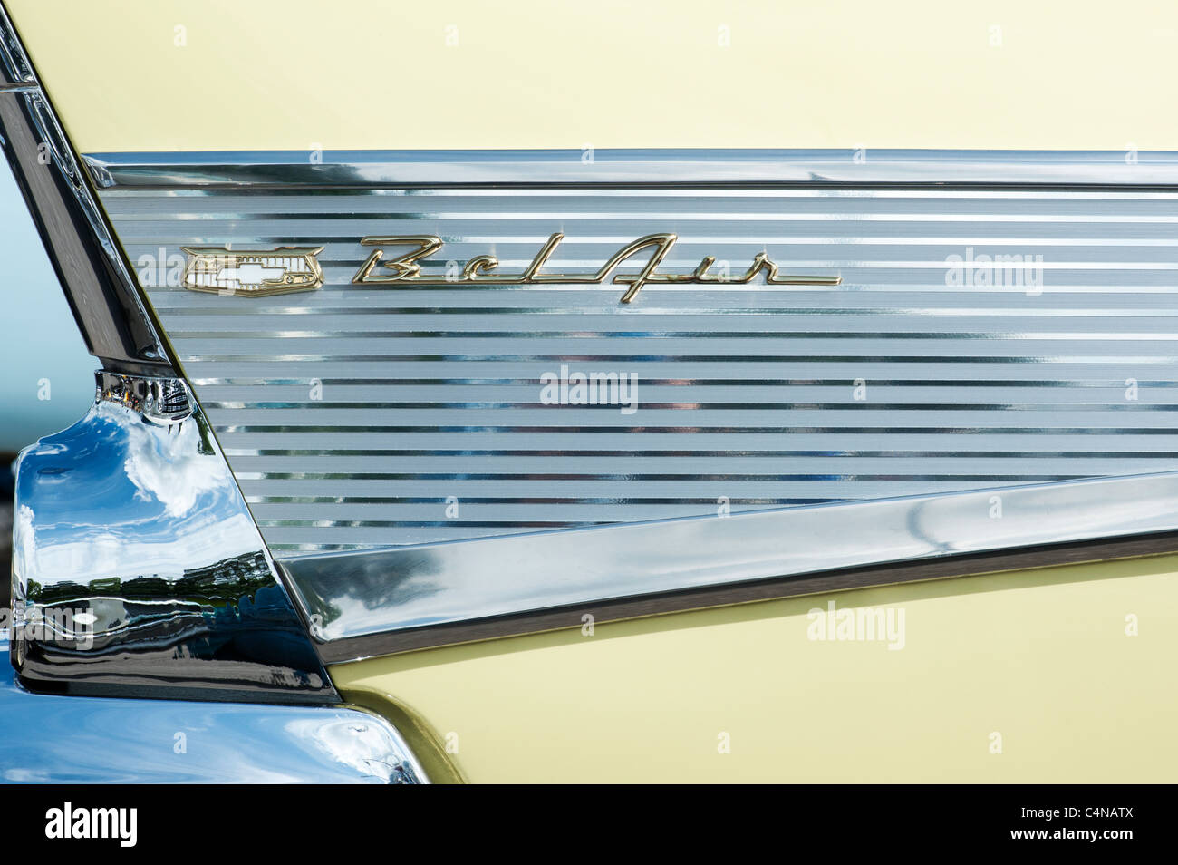 Chevrolet Bel Air. Chevy. Amerikanische Oldtimer. Abstrakt Stockfoto