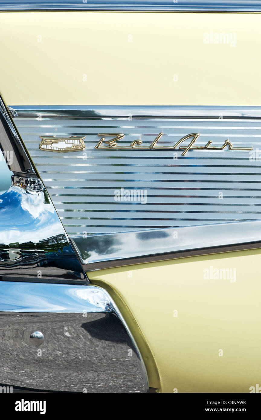 Chevrolet Bel Air. Chevy. Amerikanische Oldtimer. Abstrakt Stockfoto