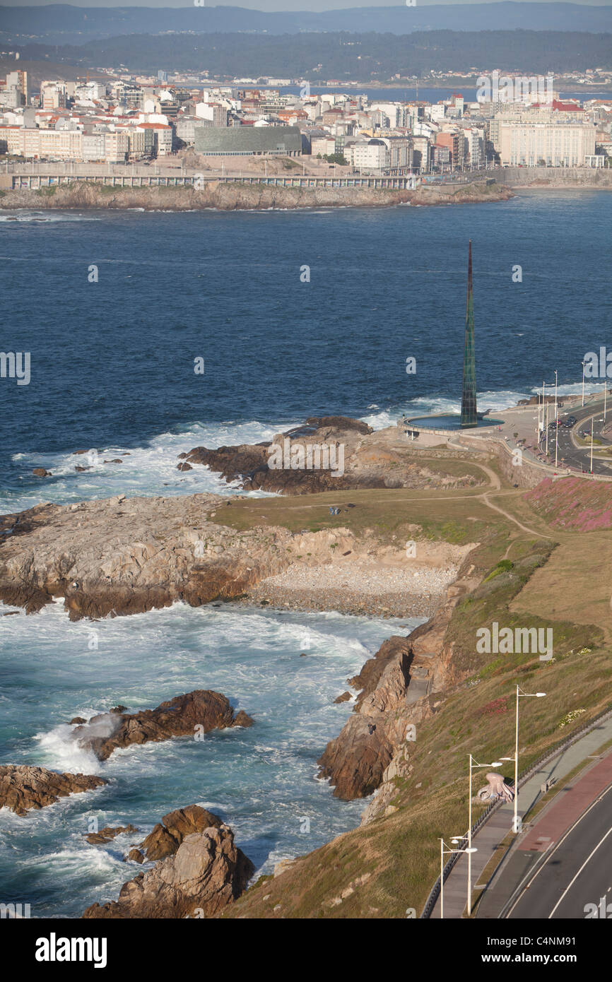Coruña Spanien Strand Coruna Galizien Meer Reisen Küste touristischen Stockfoto