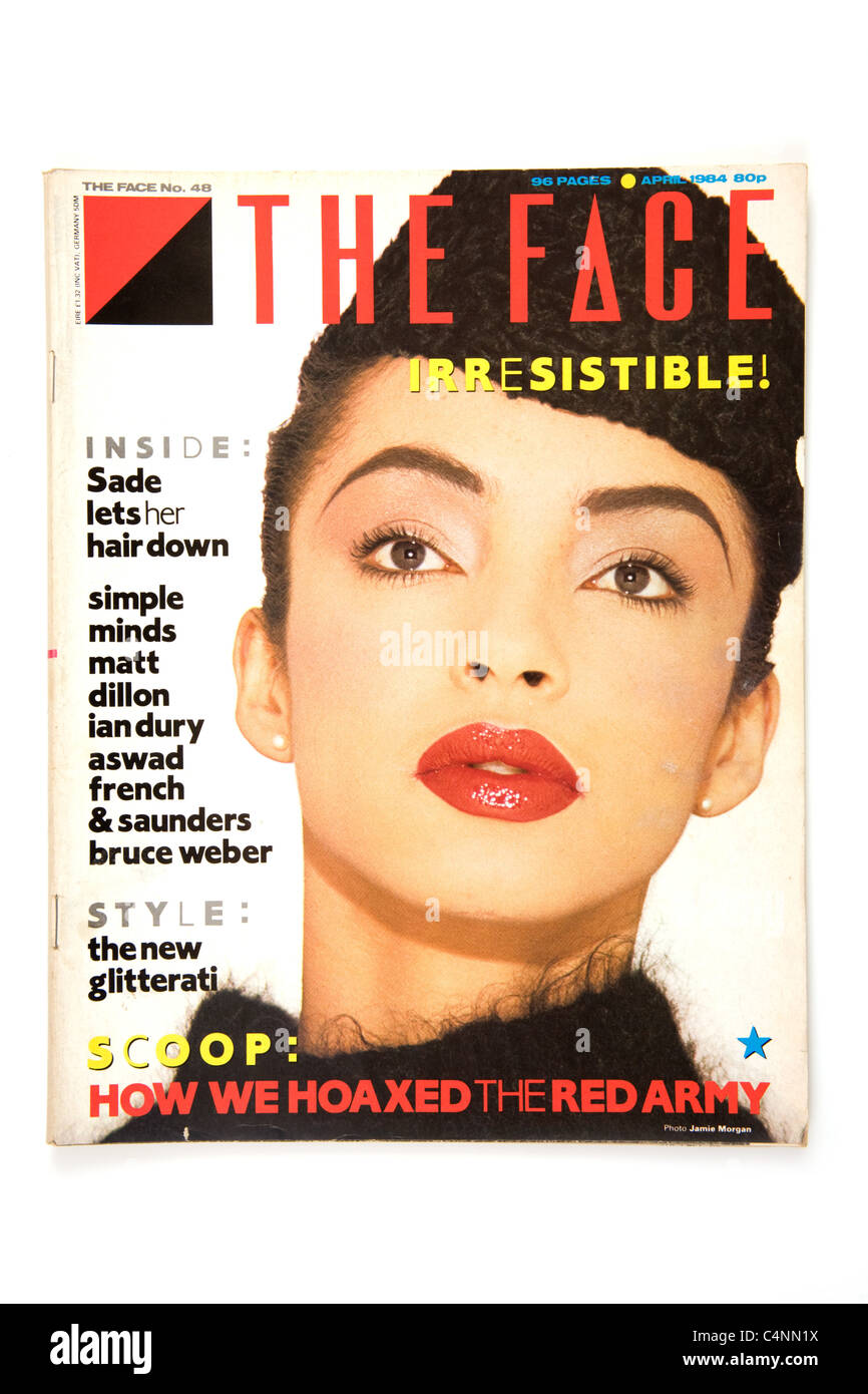 Das Gesicht Magazin Ausgabe 48 April 1984 mit Sade Stockfoto