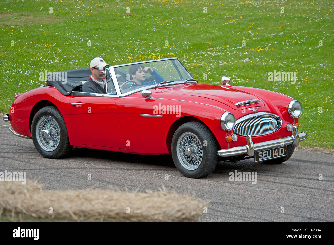 Austin Healey 3000 Sportwagen der Grampian Transport Museumslandschaft in Alford Aberdeenshire, Schottland.  SCO 7257 Stockfoto